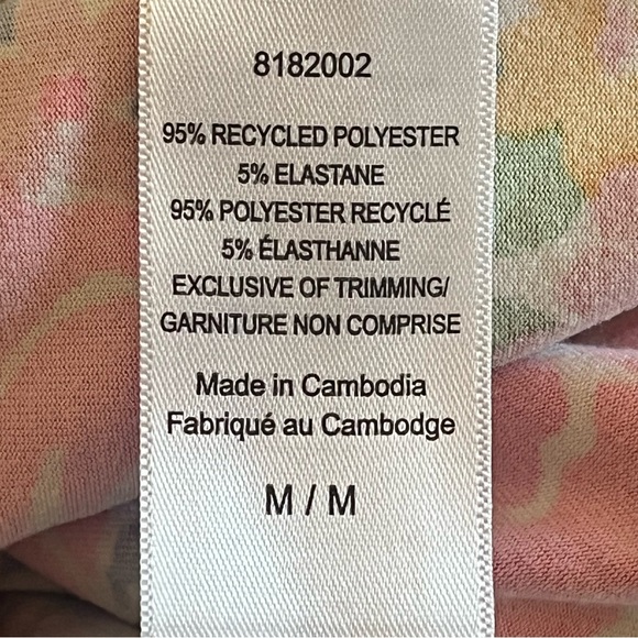 Kate Spade New York Medium 2 Piece Floral Pyjama Short Set Vacation Summer - Picture 9 of 13